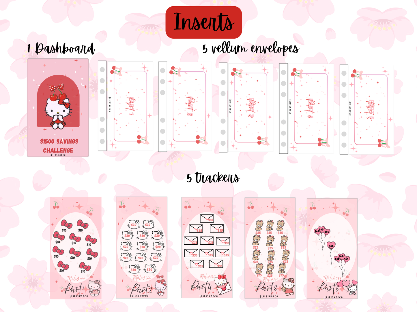 cherry Hello kitty savings challenge