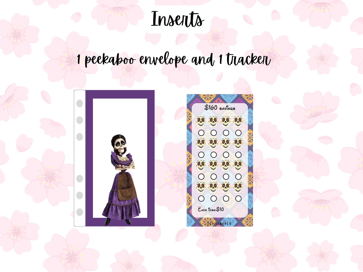 peekaboo envelopes + trackers