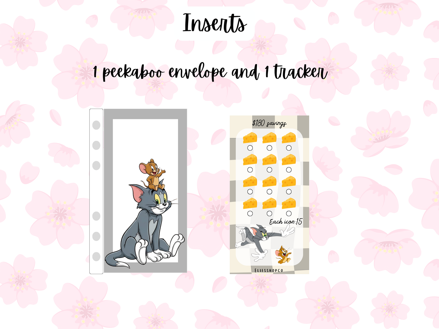 peekaboo envelopes + trackers