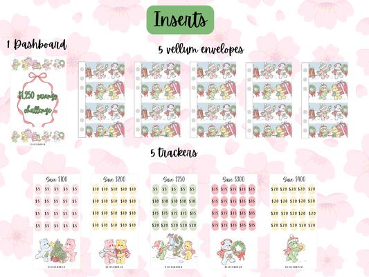 Christmas care bear savings challenge