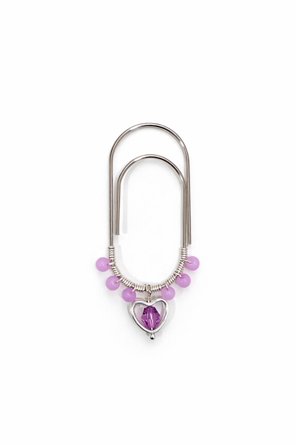 Heart dangle paper clips