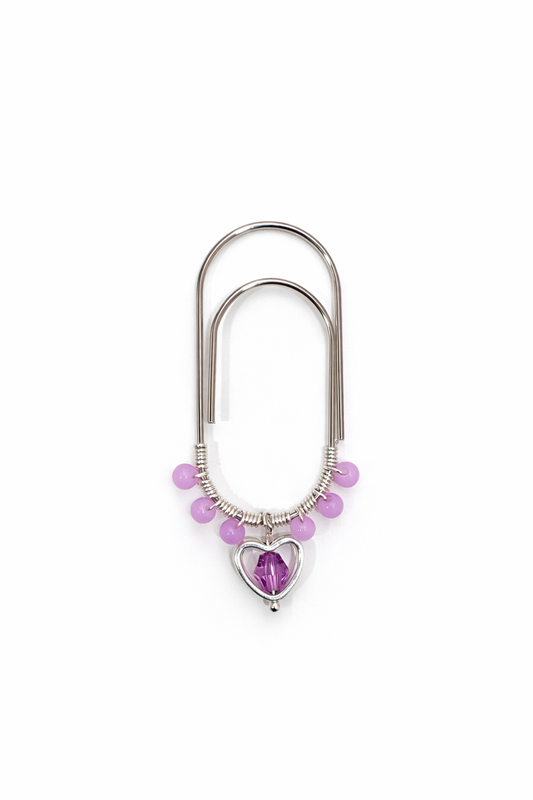 Heart dangle paper clips