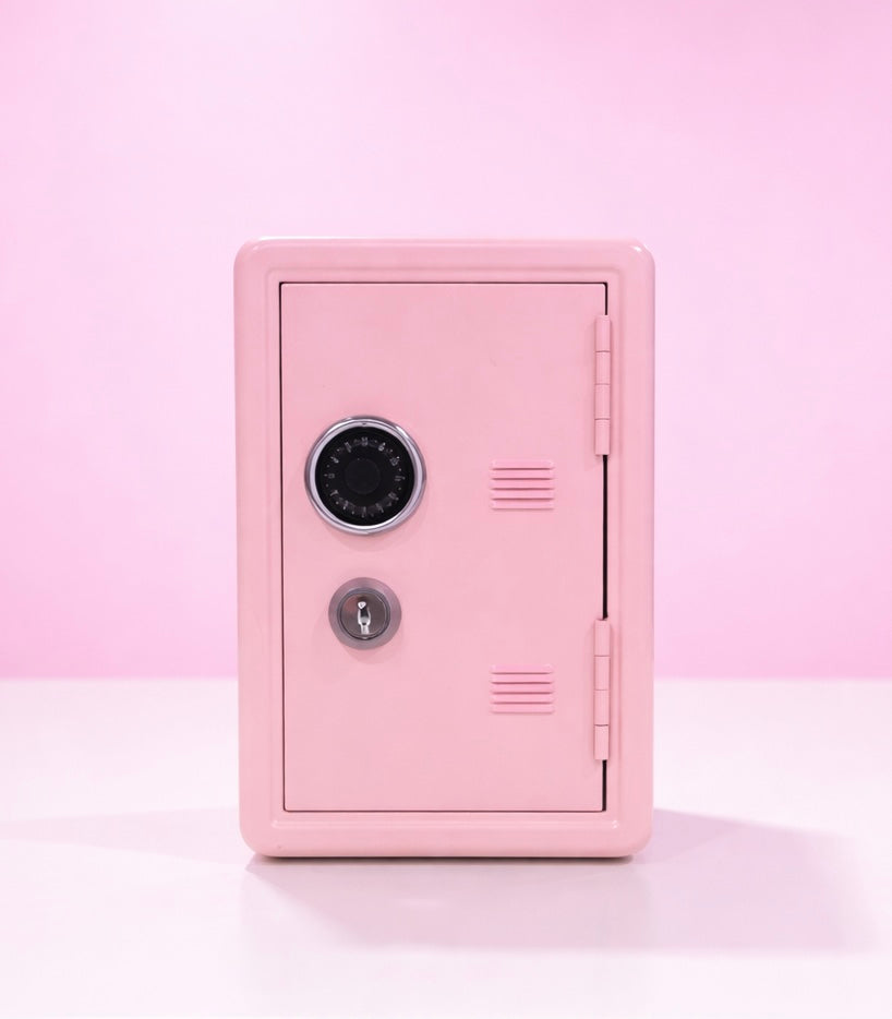 Pale pink locker