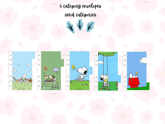 Snoppy tabbed envelopes