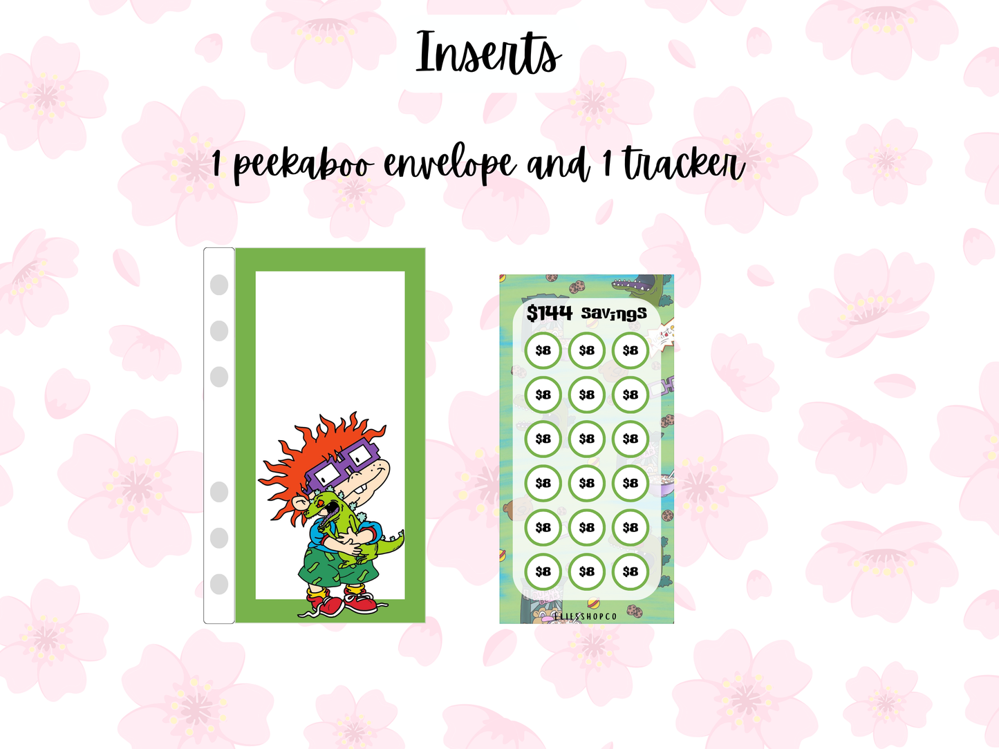 peekaboo envelopes + trackers