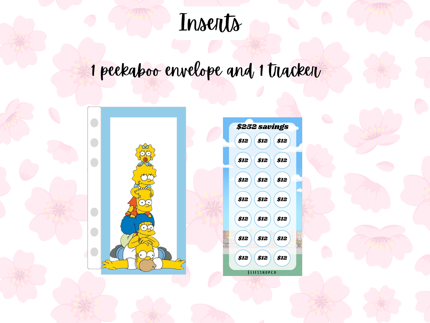 peekaboo envelopes + trackers