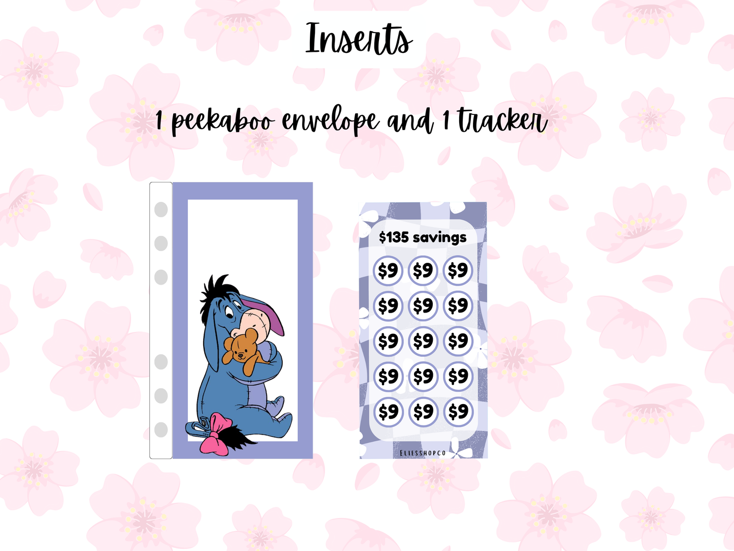 peekaboo envelopes + trackers