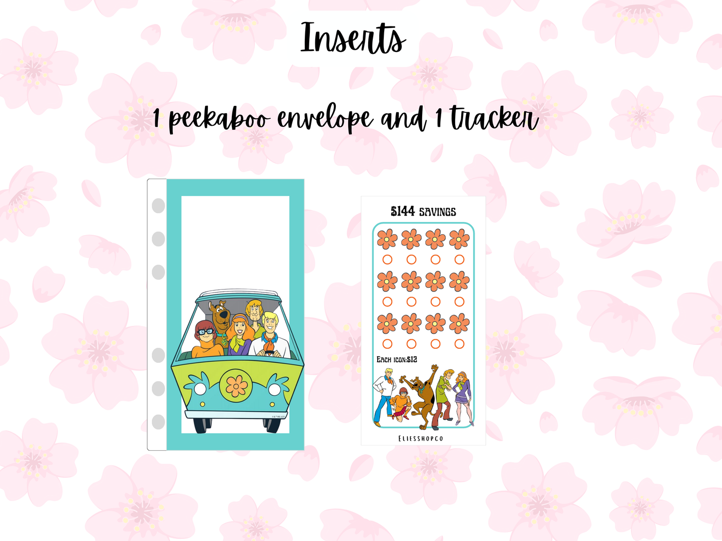 peekaboo envelopes + trackers