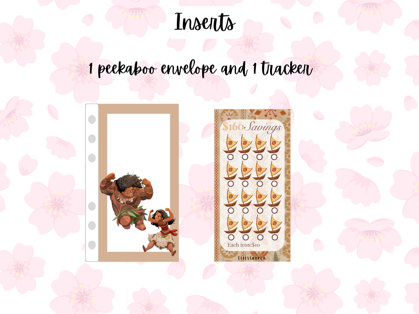 peekaboo envelopes + trackers