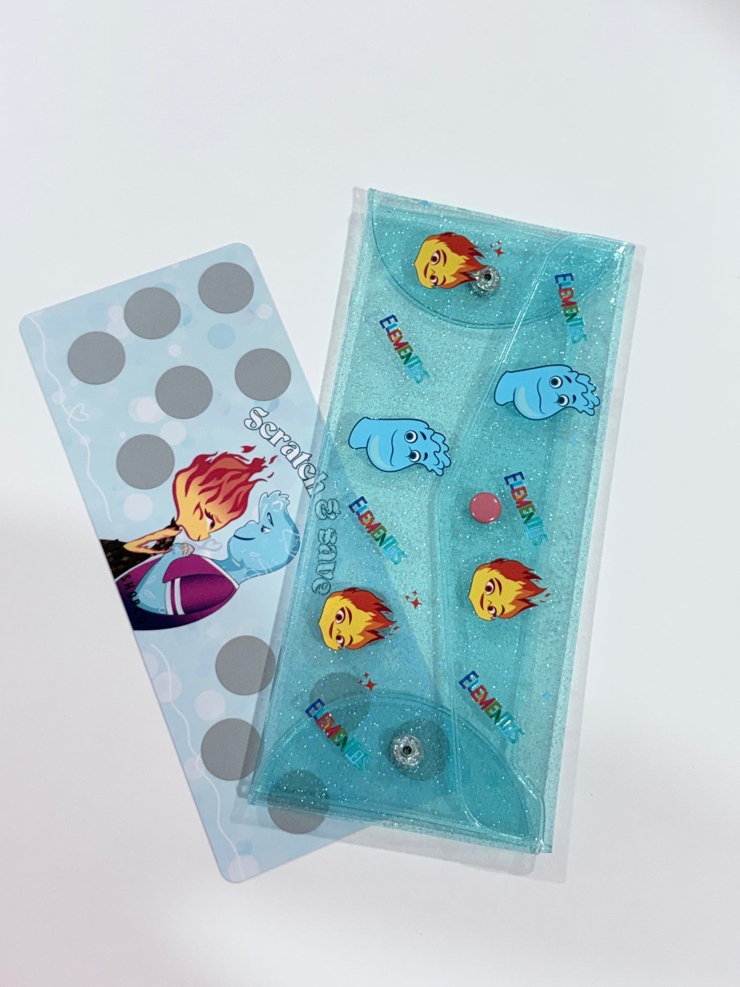Scratch off bank bag