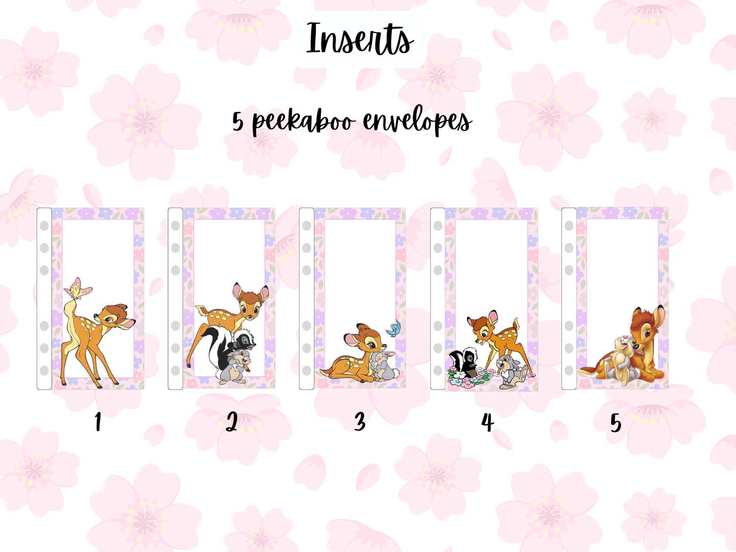 Bambi peek boo enveloeps